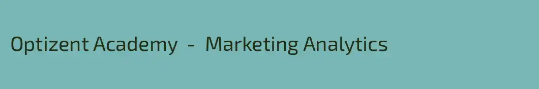 Optizent Academy  -  Marketing Analytics